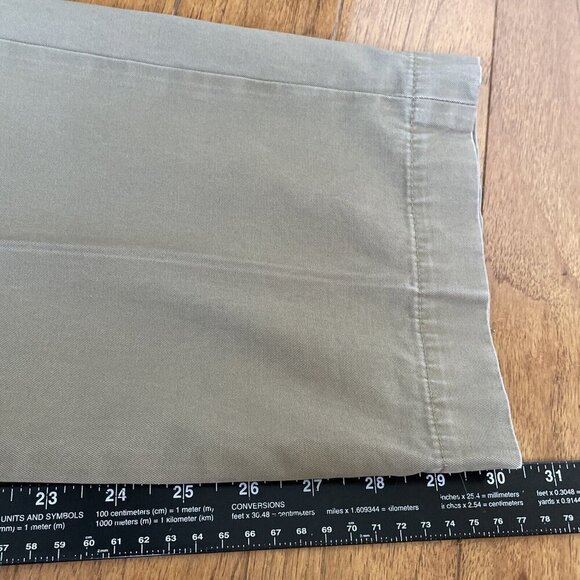 Banana Republic Emerson Chino Pants Mens Size 36 x 30.5 Khaki Flat Front Preppy - Picture 13 of 15